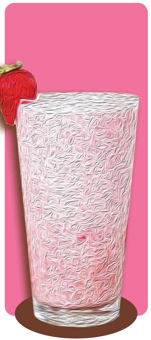 pink drink illustration